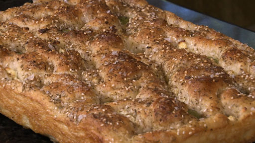 Olive & Goat Cheese Focaccia