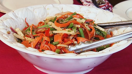 Green Bean & Root Vegetable Salad Screenshot from America's Heartland Season 8 Episode 15