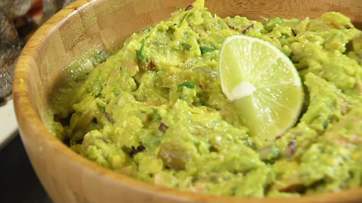 Smoked Trout Guacamole Screenshot from America's Heartland Season 9 Episode 14