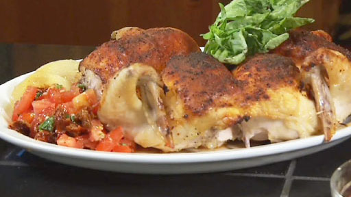 Butterfly Chicken with Sun-Dried Tomato Salsa Screenshot from America's Heartland Season 9 Episode 18